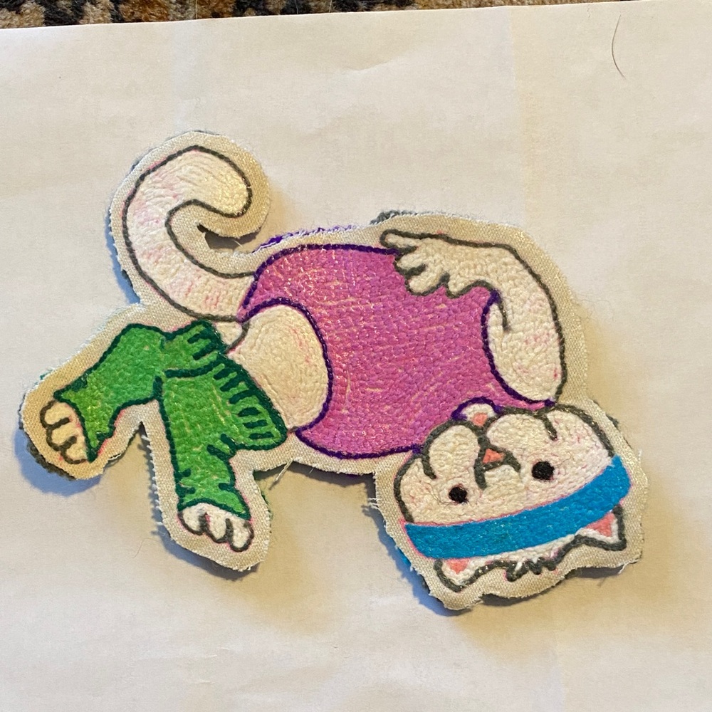 Vintage Cute Cat Patches iron on set of 4 - Picture 3 of 10